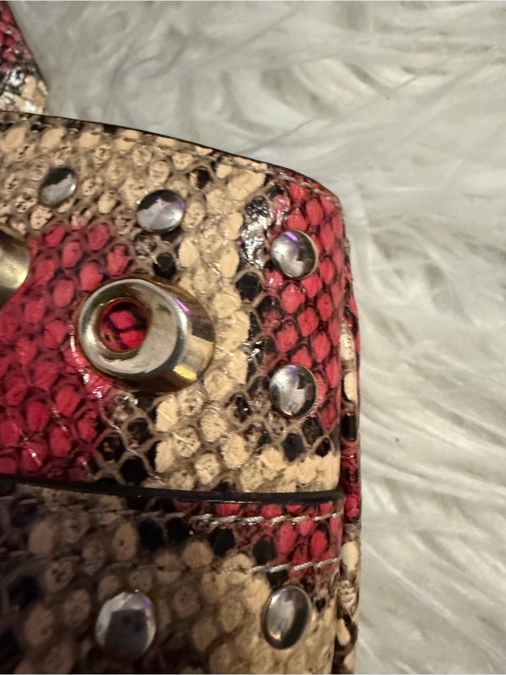 GUCCI Snakeskin Large Arli Top Handle and Shoulder Bag Limited Edition - Picture 10 of 16